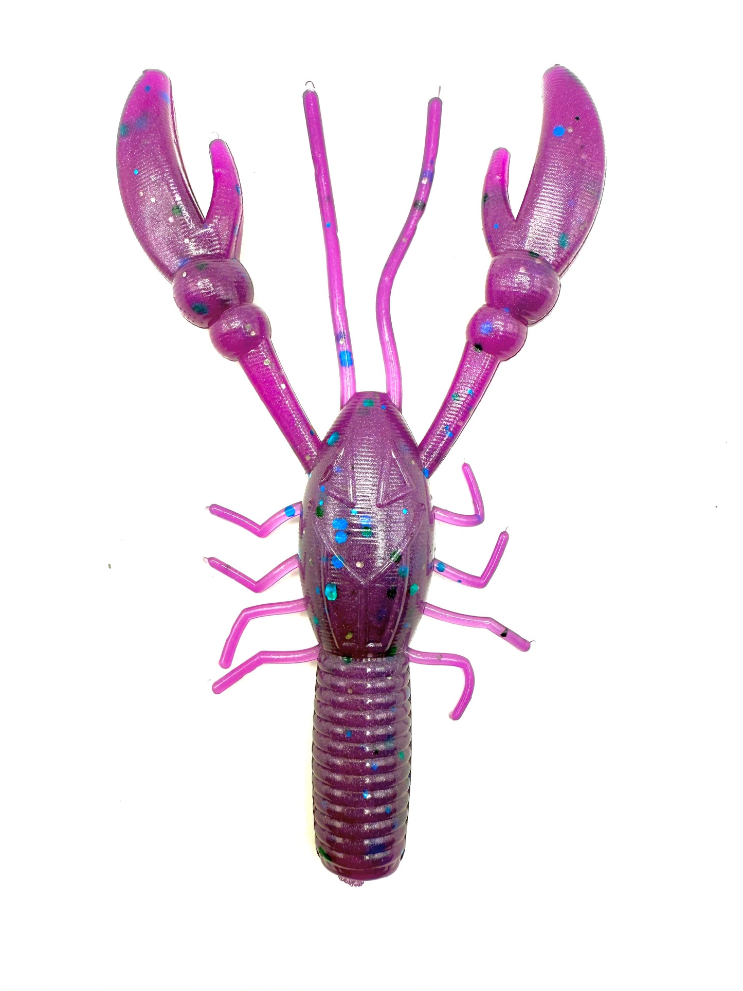 3 Inch Crawfish Soft Plastic Fishing Lure – Strike Berry Color – Handmade Bass Bait – Made in USA