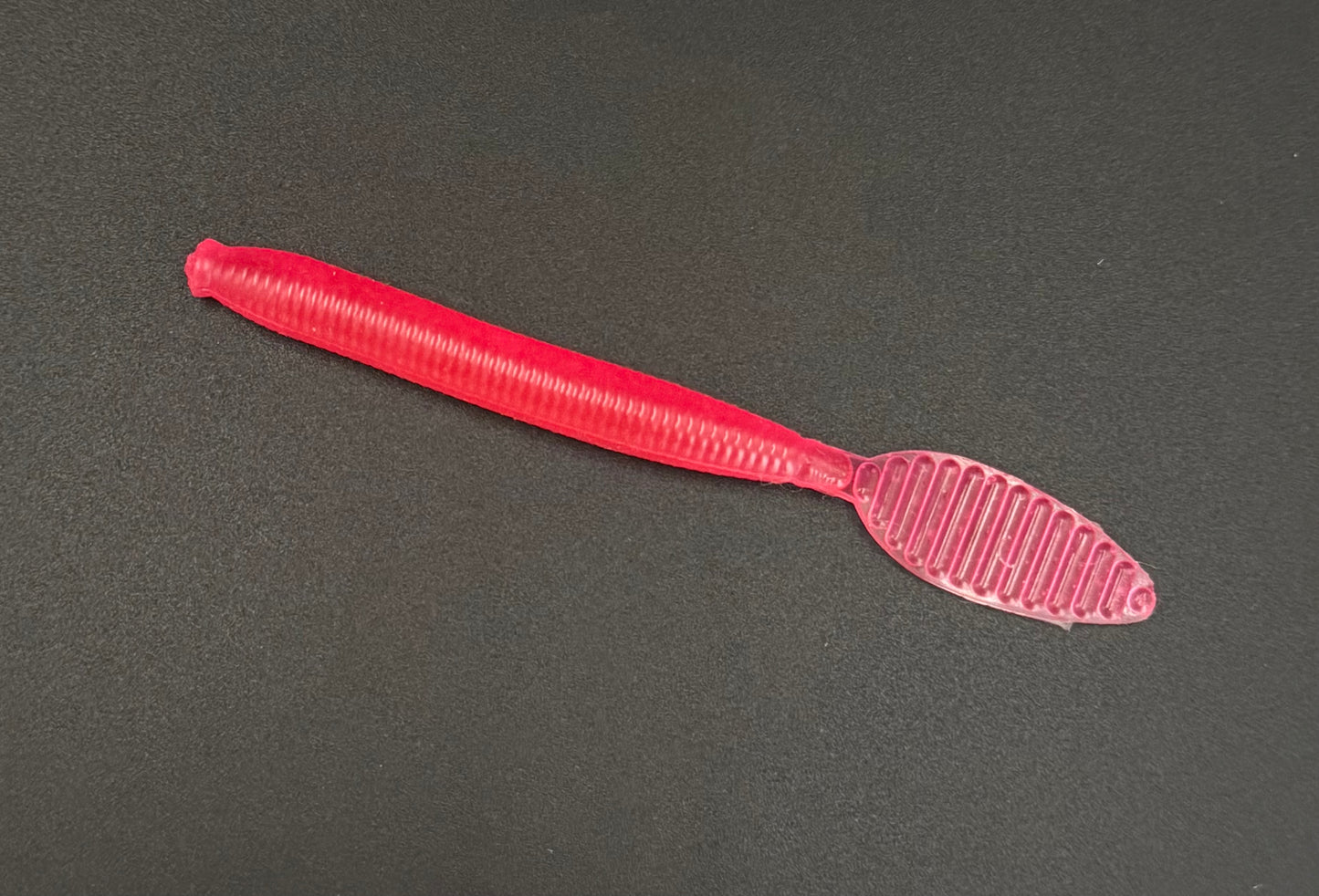 Strike Pink 4” Paddle Tail Worm | Hot Pink Soft Plastic Bait