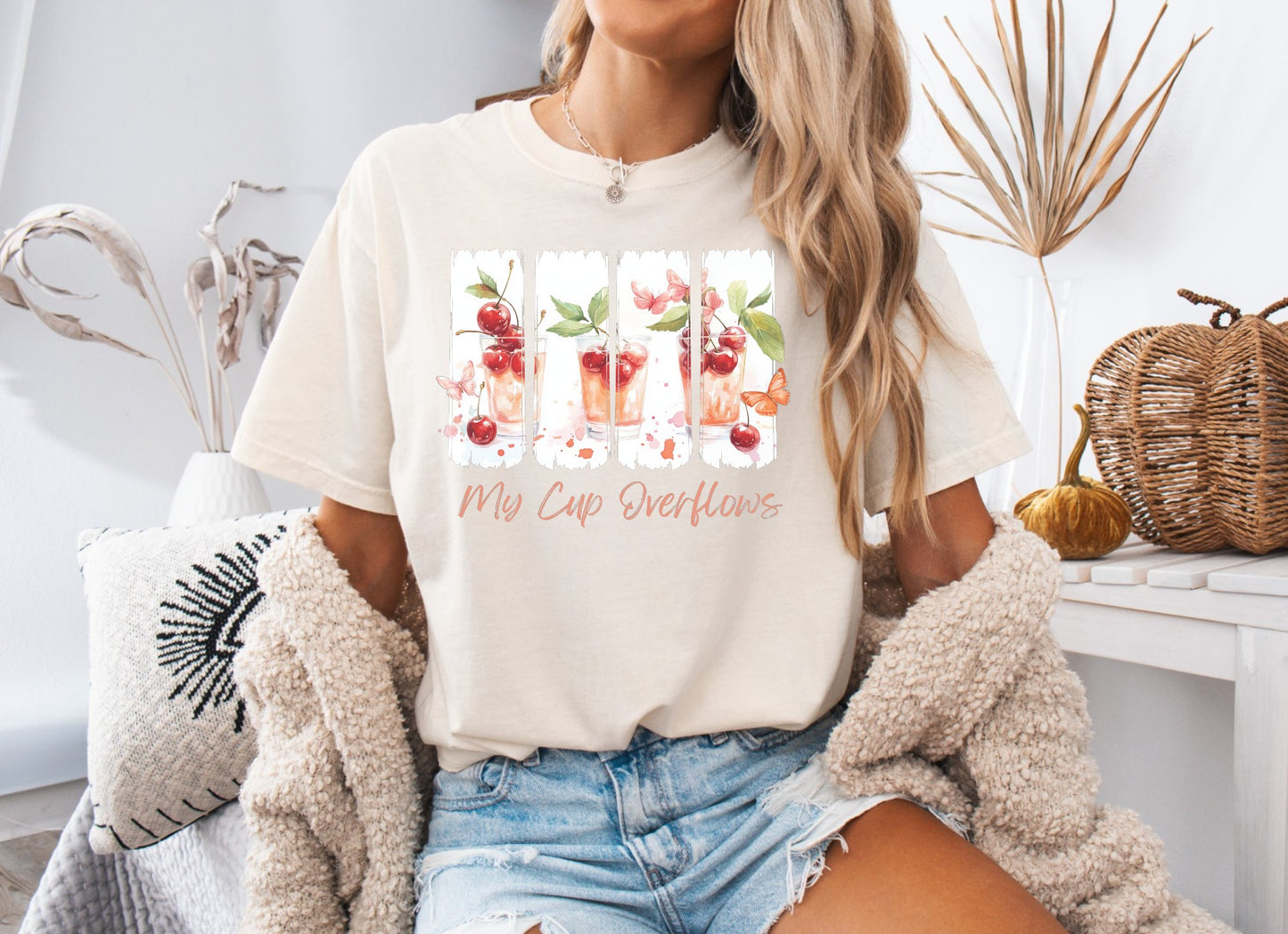 My Cup Overflows Comfort Colors Tee