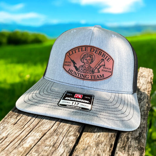 Little Debbie Hunting Club Leather Patch Richardson 112 Snapback Hat (2 Color Choices)