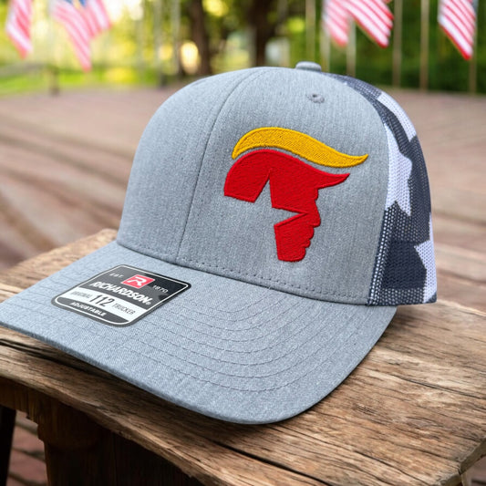 Embroidered Trump Head Richardson 112 Snapback Cap