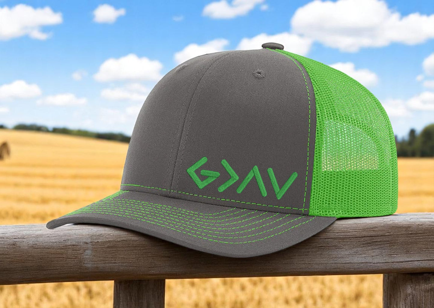 God Is Greater Embroidered Richardson 112 Snapback Hat
