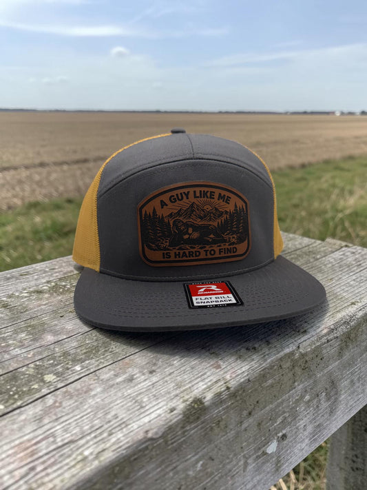 “A Guy Like Me Is Hard to Find” Leather Patch Hat – Richardson 112