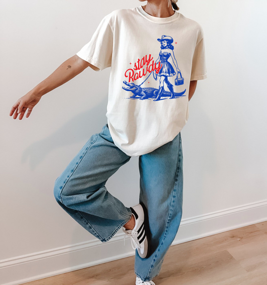 Stay Rowdy Cowgirl Graphic Tee