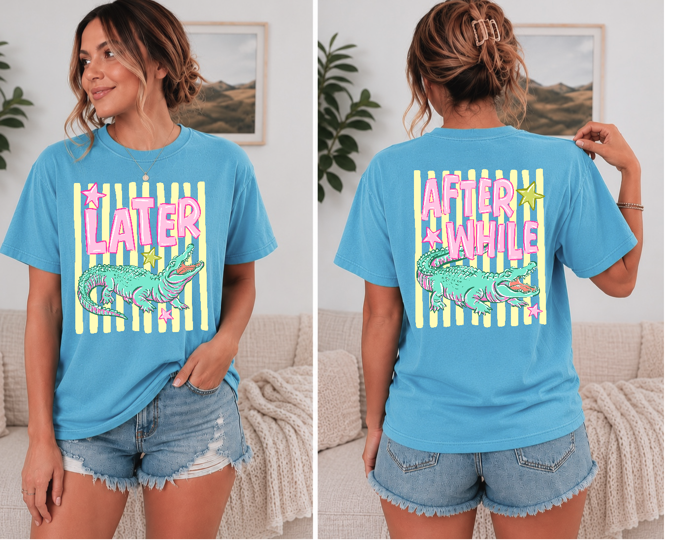 Later Alligator After While Crocodile Graphic Tee