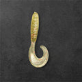 2 Inch Curl Tail Grub Soft Plastic Fishing Lure – Muddy Chartreuse – Hand-Poured in Missouri, USA