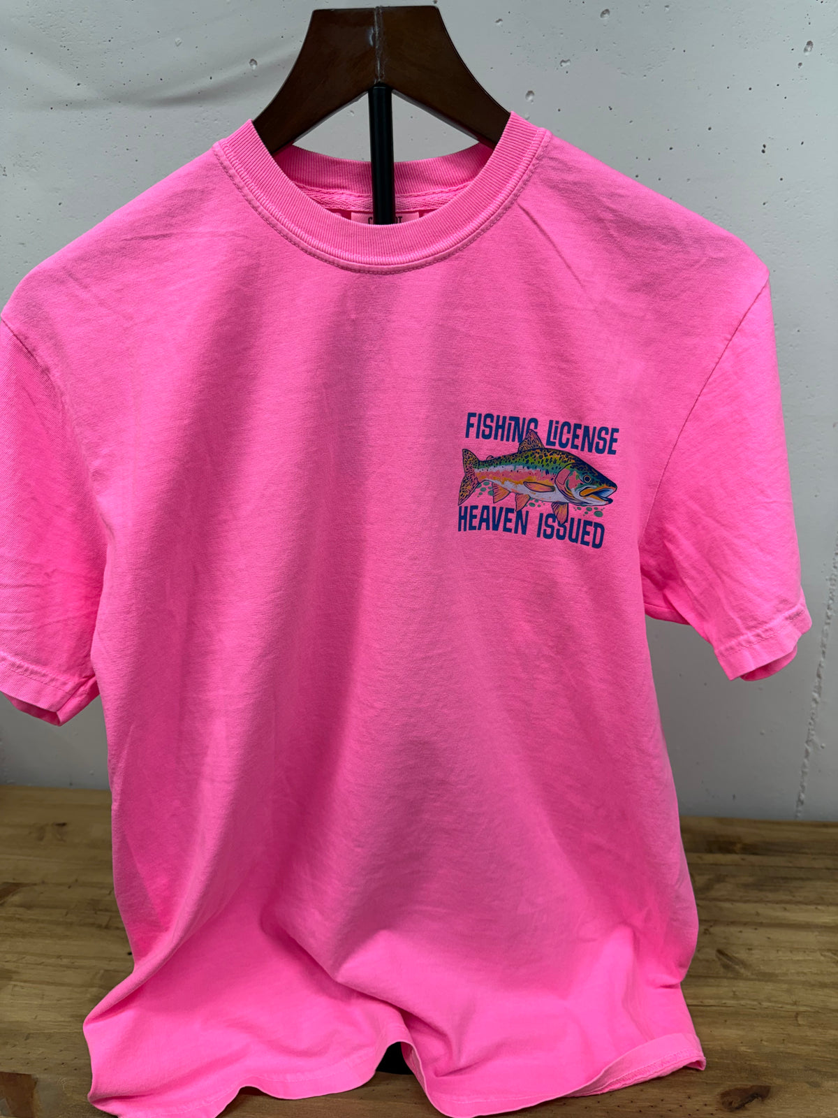 He Called Me to Fish Matthew 4:19 Christian Fishing T-Shirt | Neon Pink Comfort Colors Tee