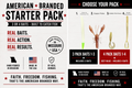 American Branded Starter Pack – Soft Plastic Fishing Lure Bundle – Hand-Poured in Missouri, USA