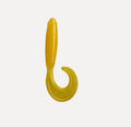 2 Inch Curl Tail Grub Soft Plastic Fishing Lure – River Mustard – Hand-Poured in Missouri, USA