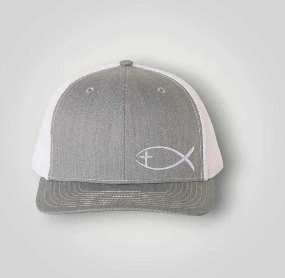 Richardson 112 Christian Fish Cross Trucker Hat