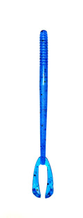 5.5" Kickertail Worm – Peppered Blue Color (Made in USA)
