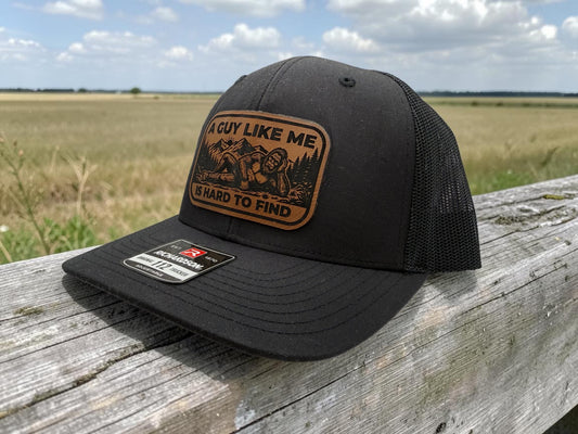 “A Guy Like Me Is Hard to Find” Leather Patch Hat – Richardson 112