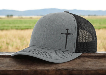 Embroidered 3 Nails and Cross Richardson 112 Hat
