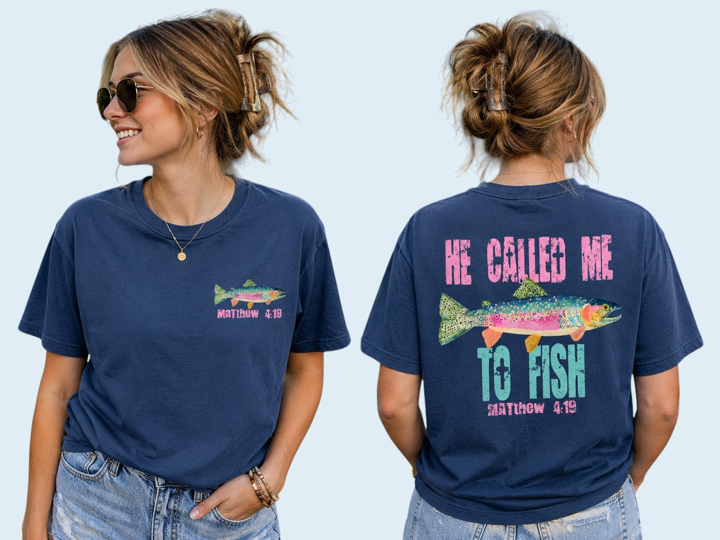 He Called Me To Fish T-Shirt – Matthew 4:19