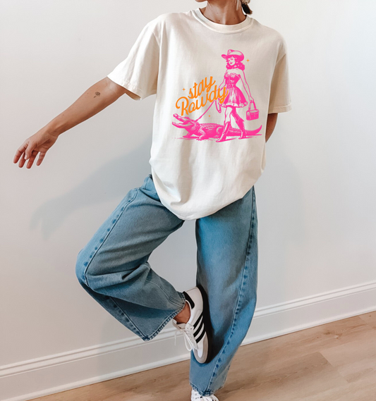 Stay Rowdy Cowgirl Graphic Tee