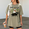 Sorry Gotta Go The Vibes Are Off Graphic Tee | Comfort Colors 1717 Khaki Shirt